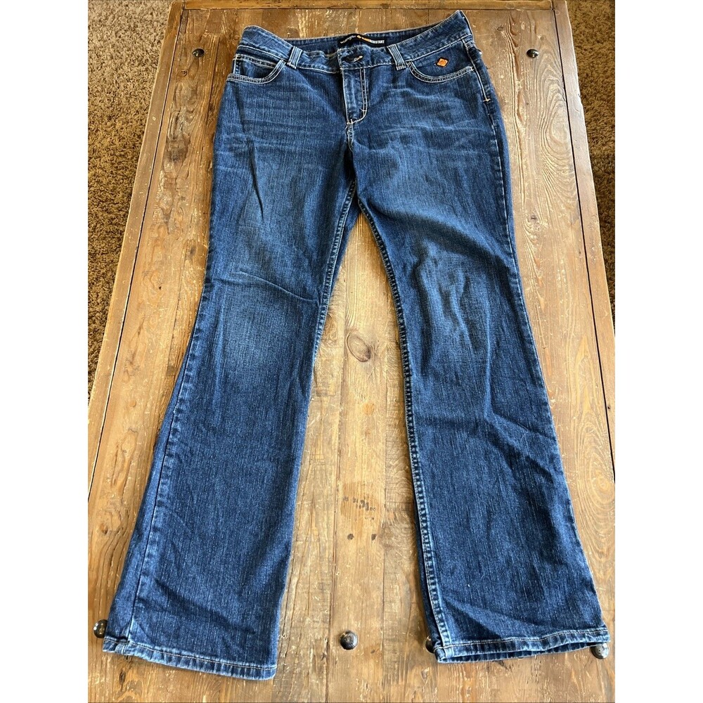 Wrangler Flame Resistant Jeans Denim Work Pants Womens 13x32 Bootcut HRC2 2112